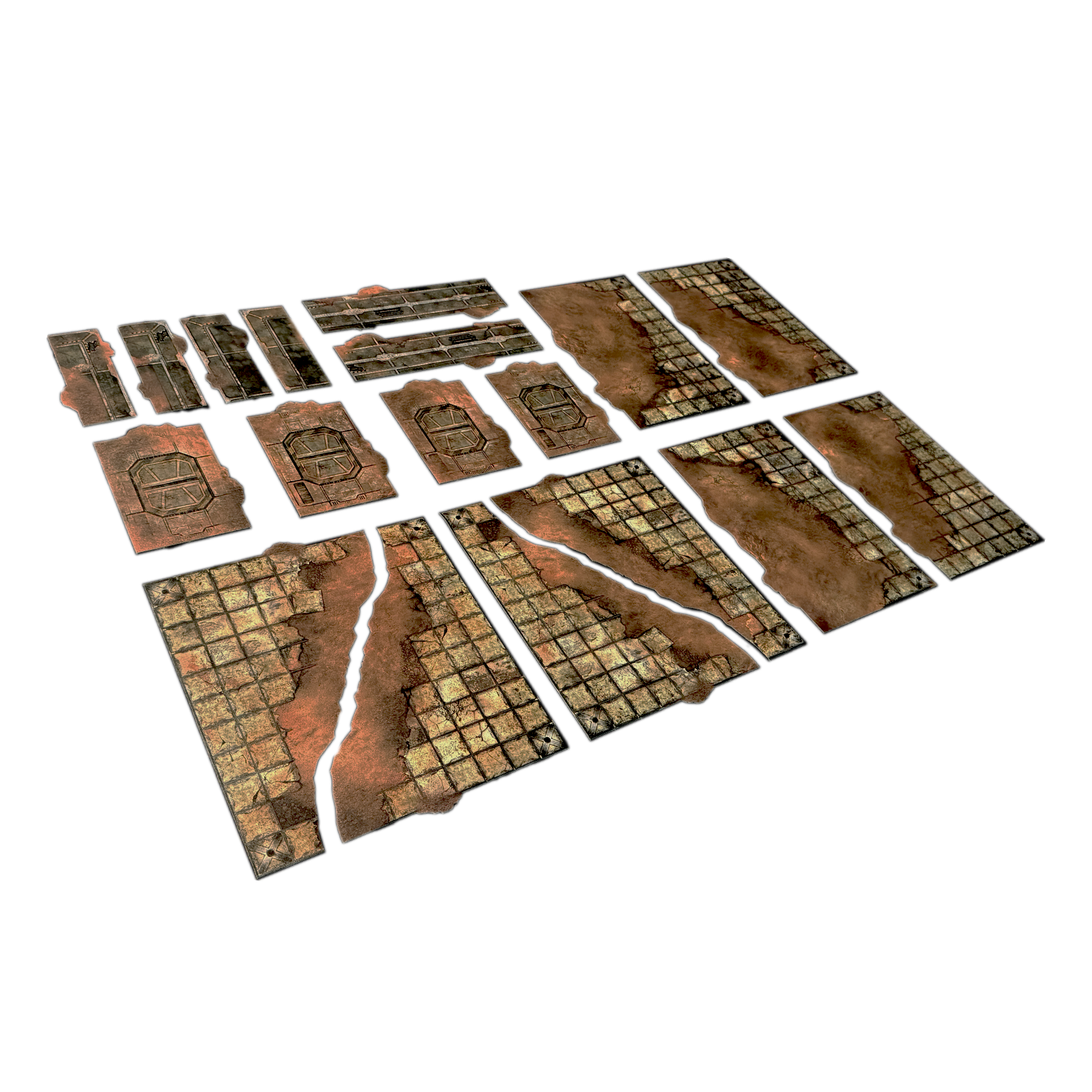 Rustgrave Ruins Terrain Footprint Set – Single-Sided 40K 11th Edition Terrain Bases