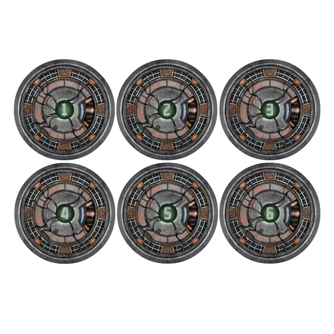 V2 Objective Markers – 6-Piece Set for WH40K Lighter Creative