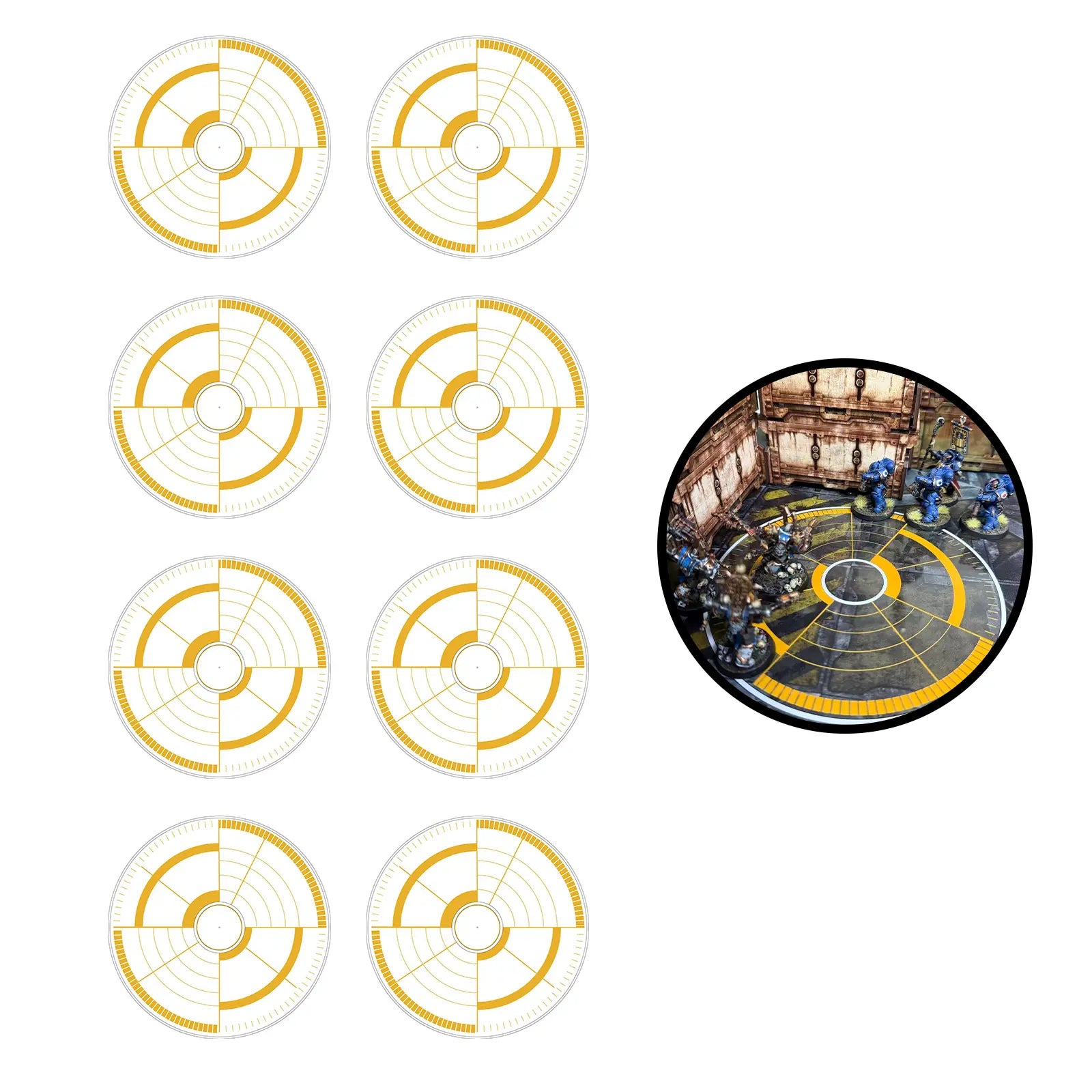 Universal Objective Markers – 8-Piece Set for WH40K & AOS Lighter Creative