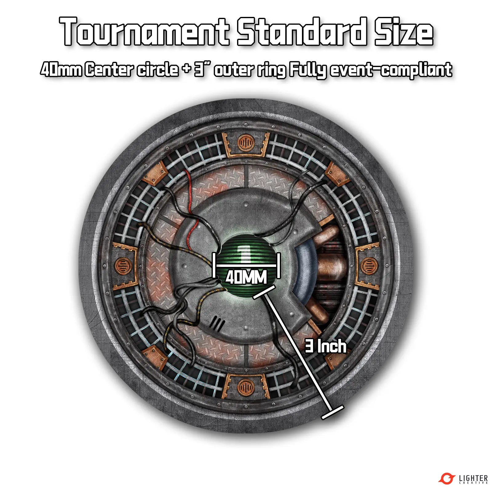 Pro - Mega-Mechanicus Core Reactor Objective Markers 6-Piece Set For WH40K Lighter Creative
