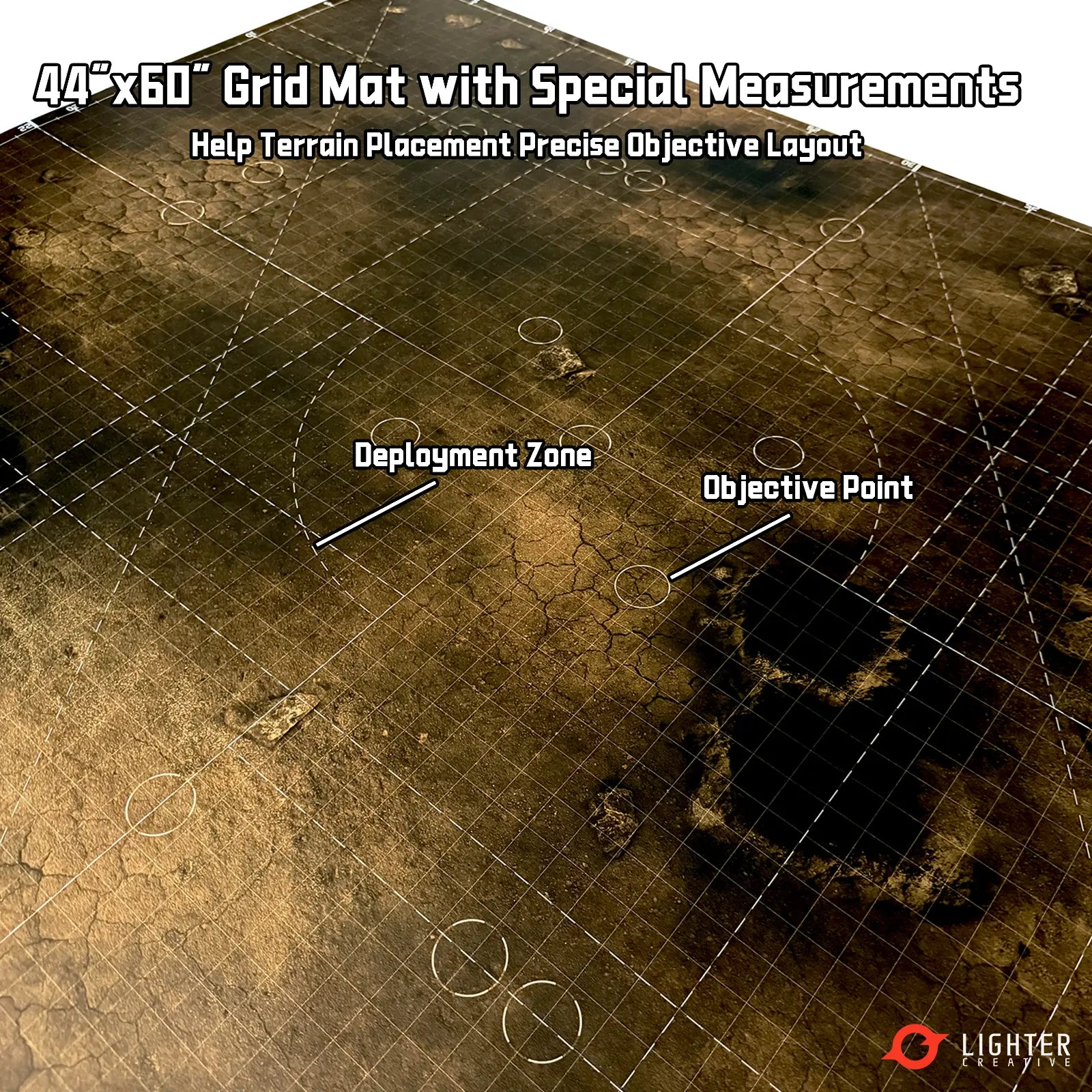 Doomsday Barrens Pro Mat 44"x60" – with Measurements Lighter Creative