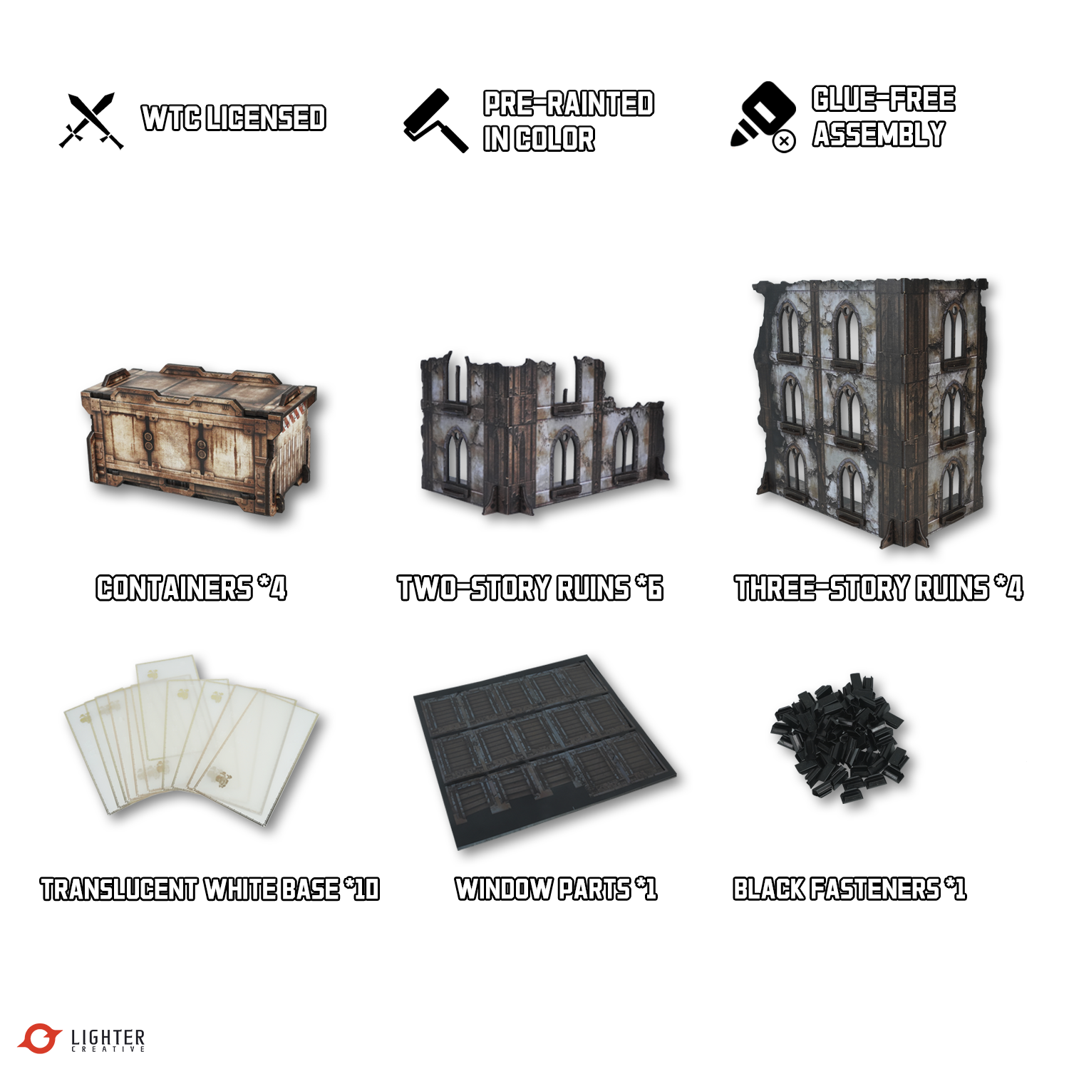 BattleZone Creation Kit: Ashfall Citadel – WTC Terrain for WH40K