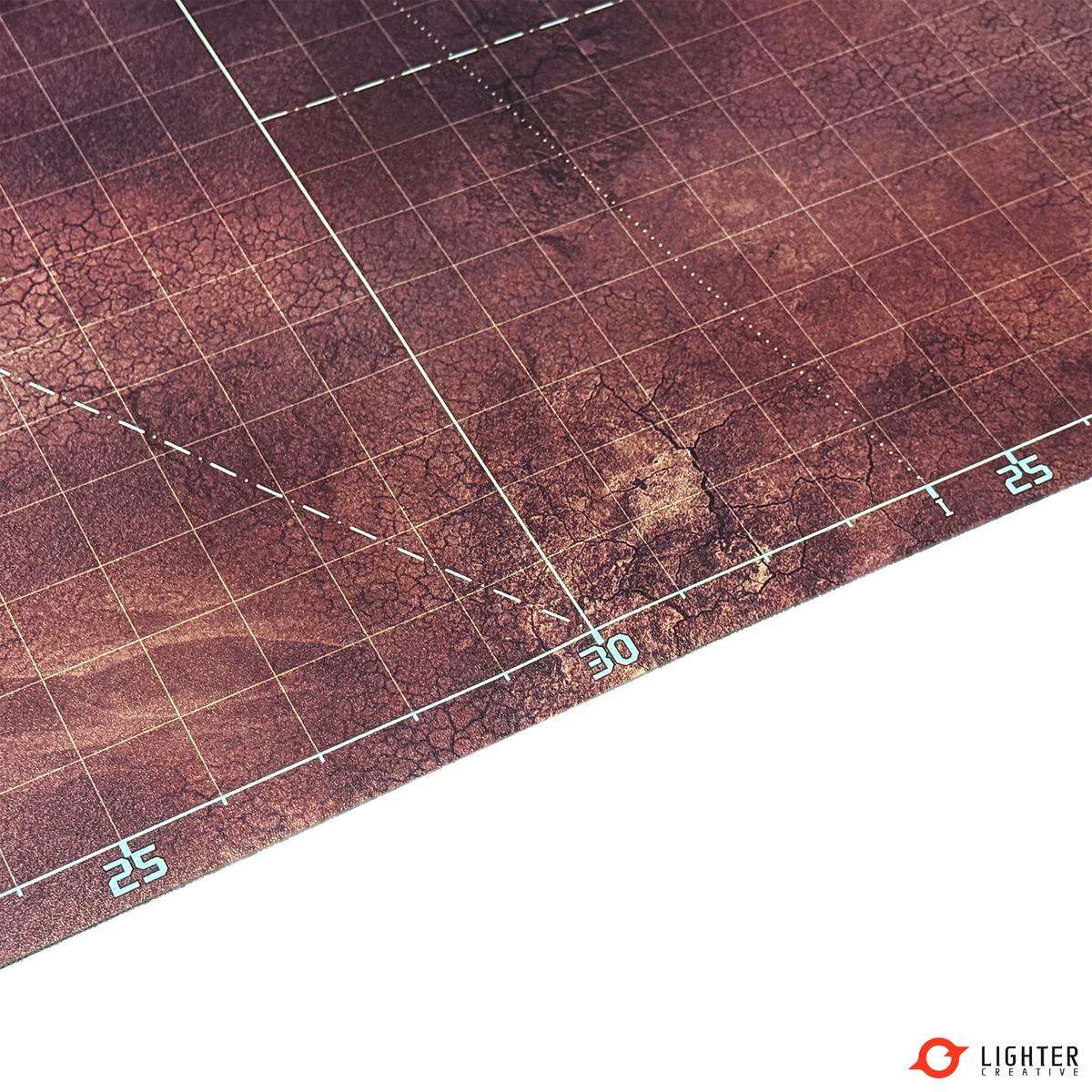 Blackstone Wasteland 11th Edition 40K Battle Mat 44" x 60" with Measurements