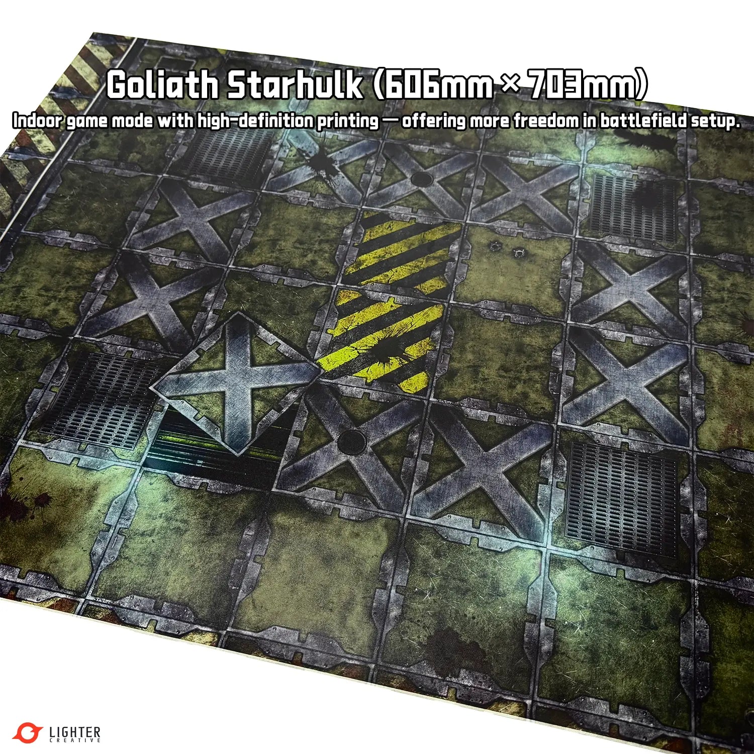 Foulgrowth Badlands / Goliath Starhulk – 30''x22'' (606x703mm), Double-Sided Wargame Mat For KT Lighter Creative