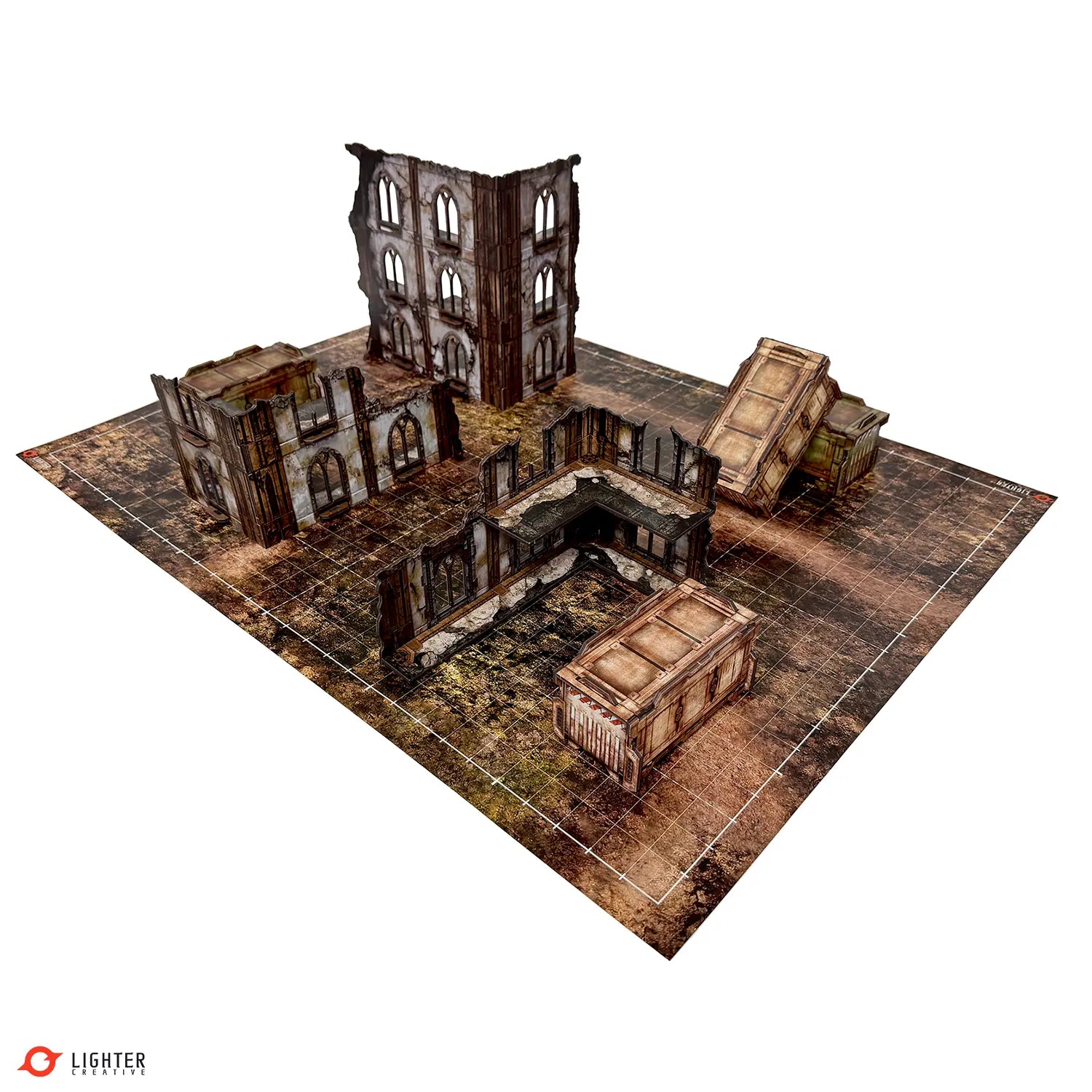 Foulgrowth Badlands / Goliath Starhulk – 30''x22'' (606x703mm), Double-Sided Wargame Mat For KT Lighter Creative
