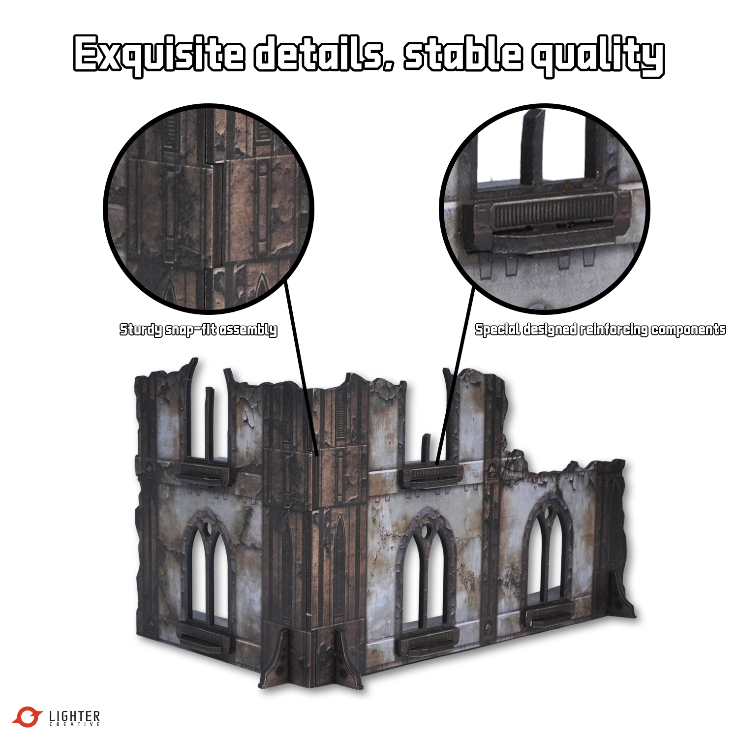 BattleZone Creation Kit: Ashfall Citadel – WTC Terrain for WH40K