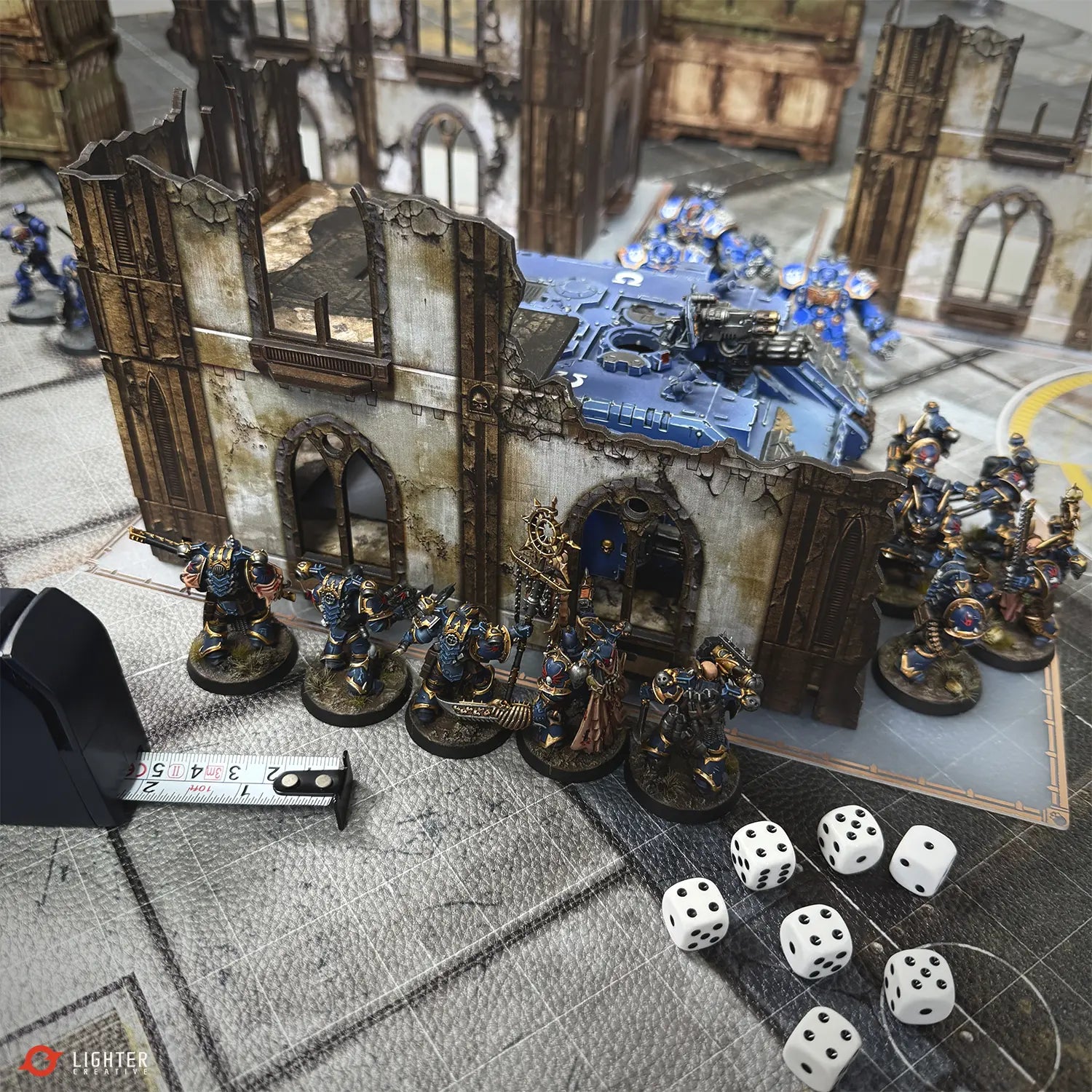 BattleZone Creation Kit: Ashfall Citadel – WTC Terrain for WH40K Lighter Creative