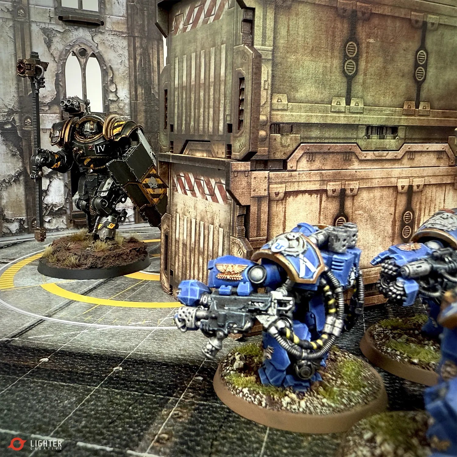 BattleZone Creation Kit: Ashfall Citadel – WTC Terrain for WH40K Lighter Creative