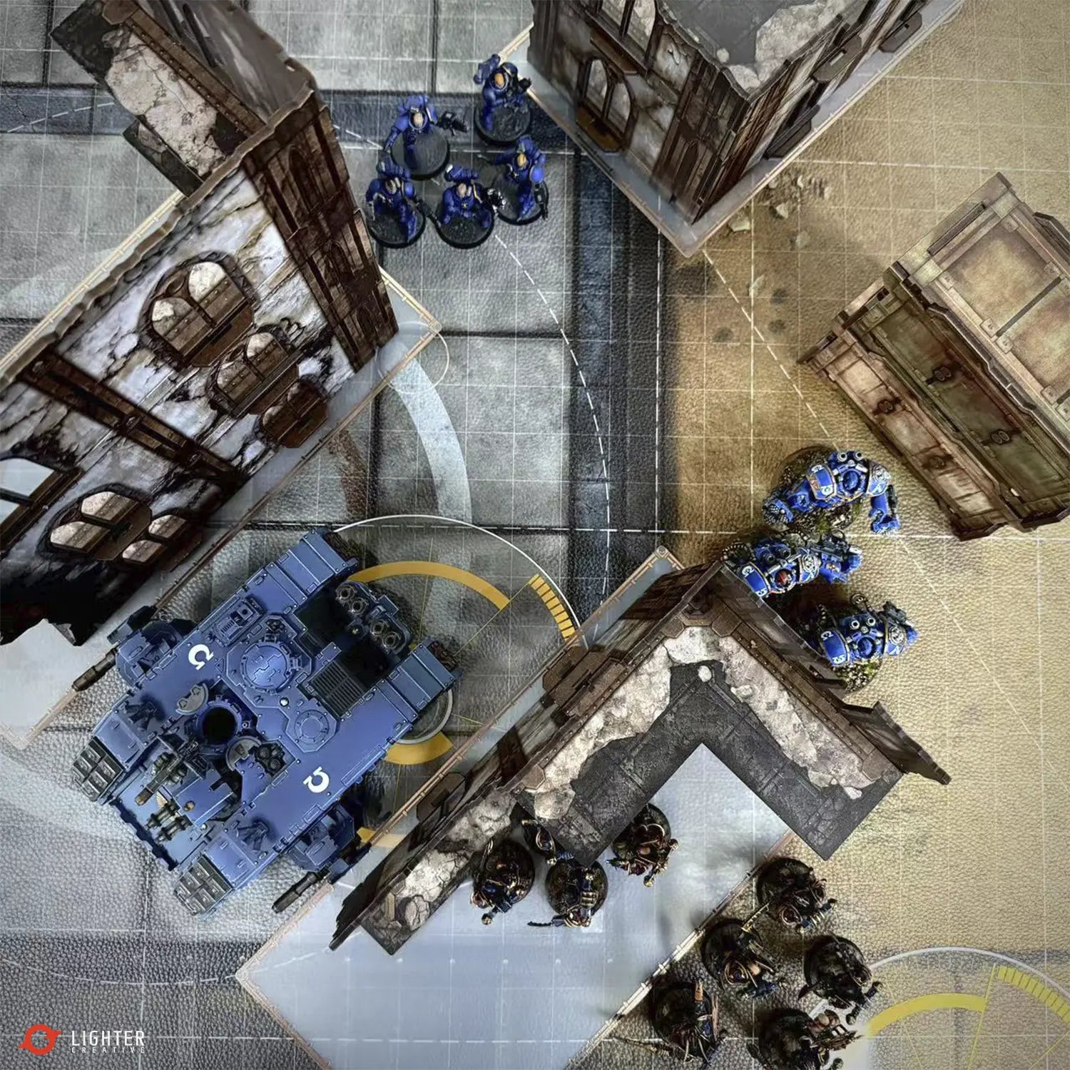 BattleZone Creation Kit: Ashfall Citadel – WTC Terrain for WH40K Lighter Creative