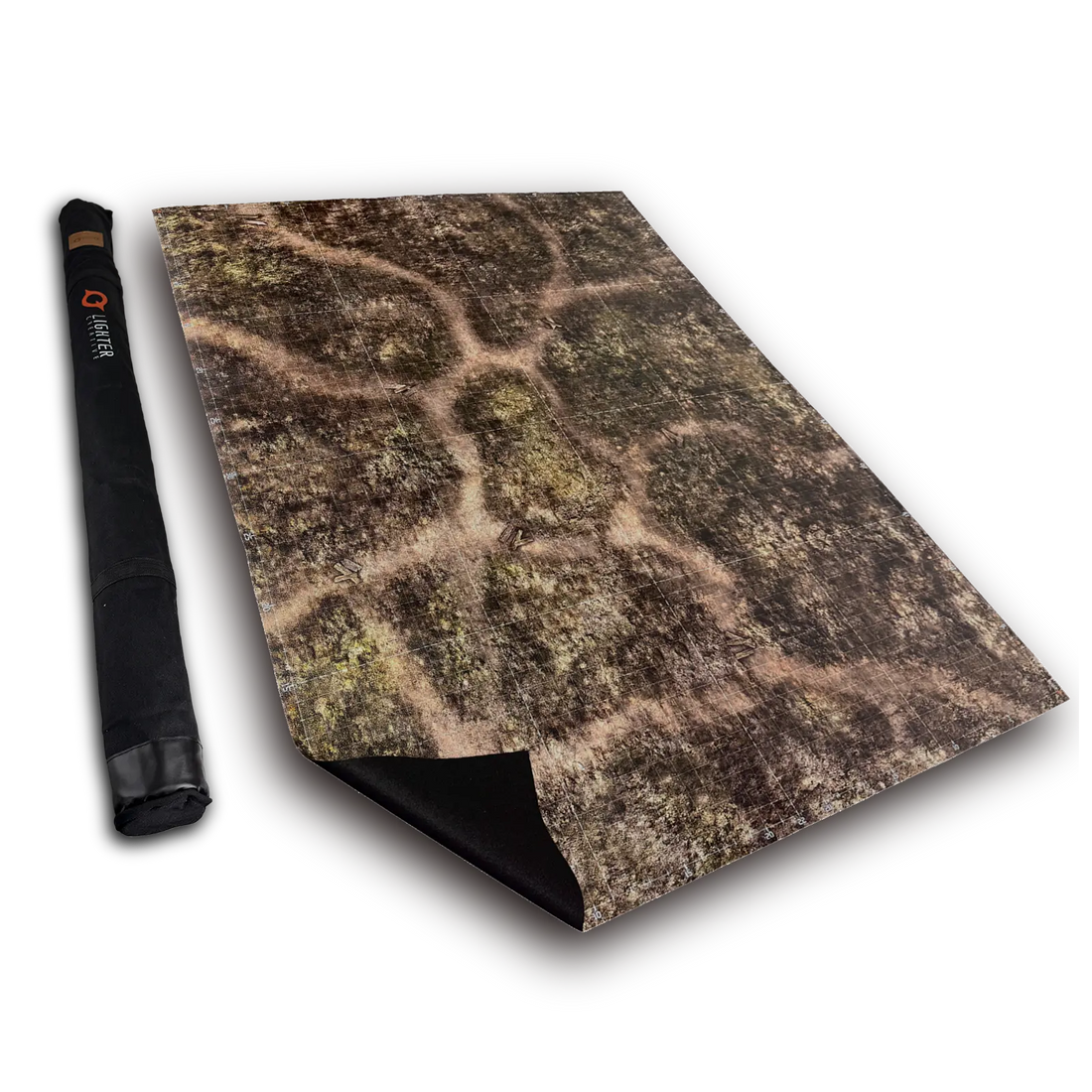Standard - Blighted Gloommoor Mat For WH40K & AOS, 44" x 60", with Measurements Lighter Creative