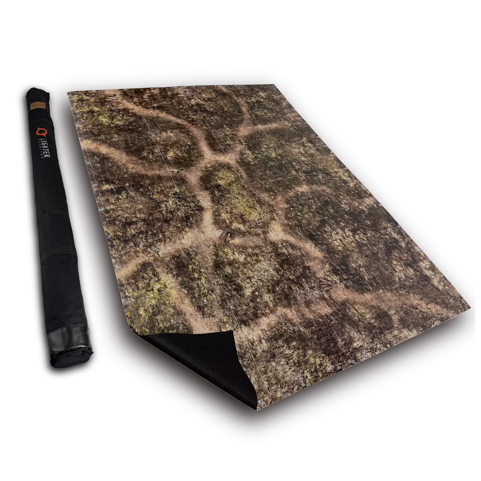 Standard - Blighted Gloommoor Mat For WH40K & AOS, 44" x 60", with Measurements Lighter Creative