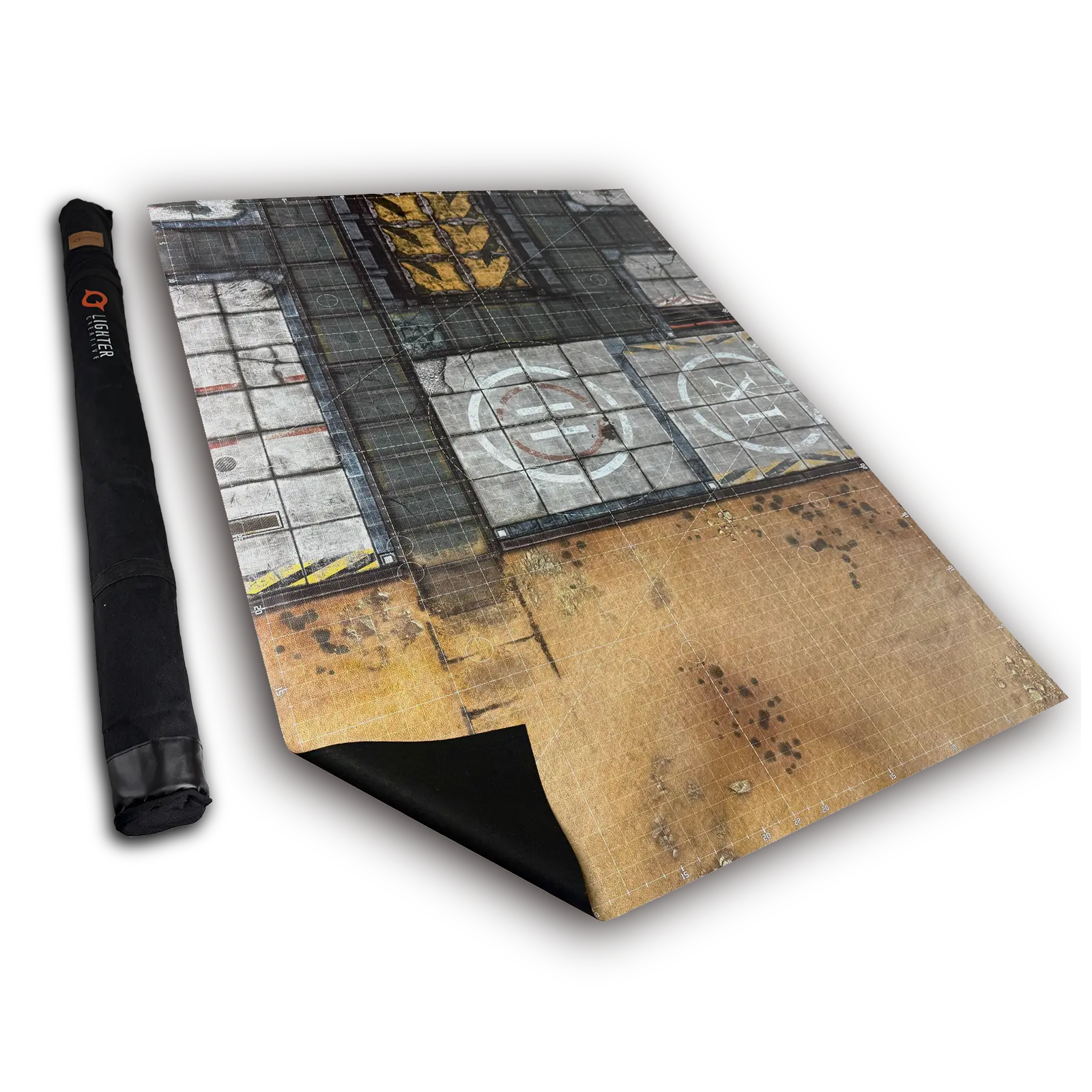 Standard - Adamant Bastion: Sector XI Mat For WH40K, 44" x 60", with Measurements Lighter Creative